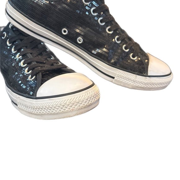 Converse Black Canvas Sneakers Classic Design - Picture 3 of 4